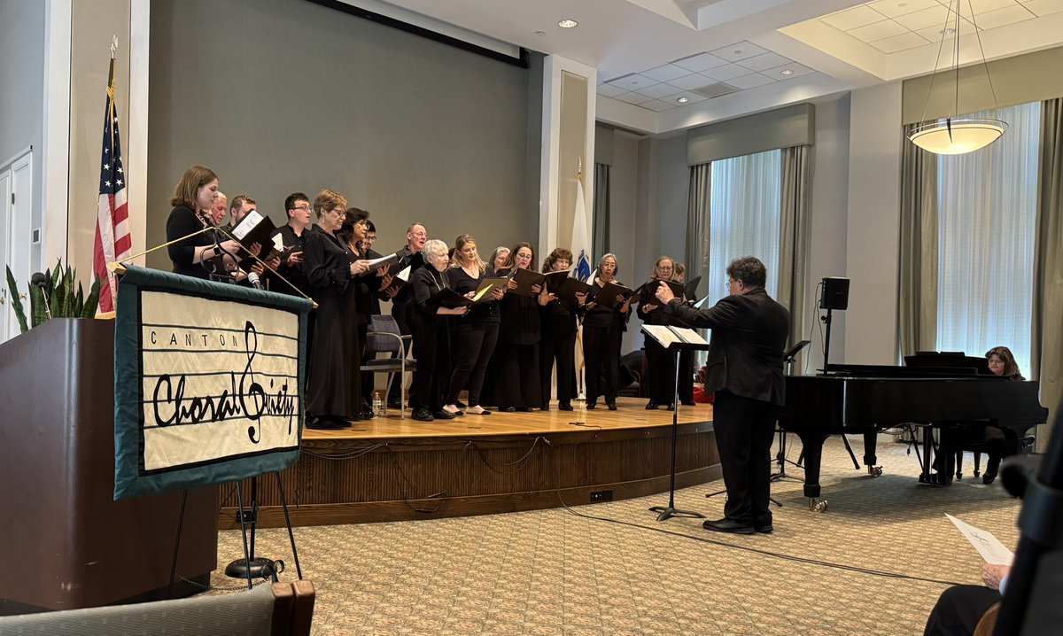 Canton Choral Society Spring Concert now at Fox Hill Village in Westwood today. See the full concert coming soon to Canton community television.