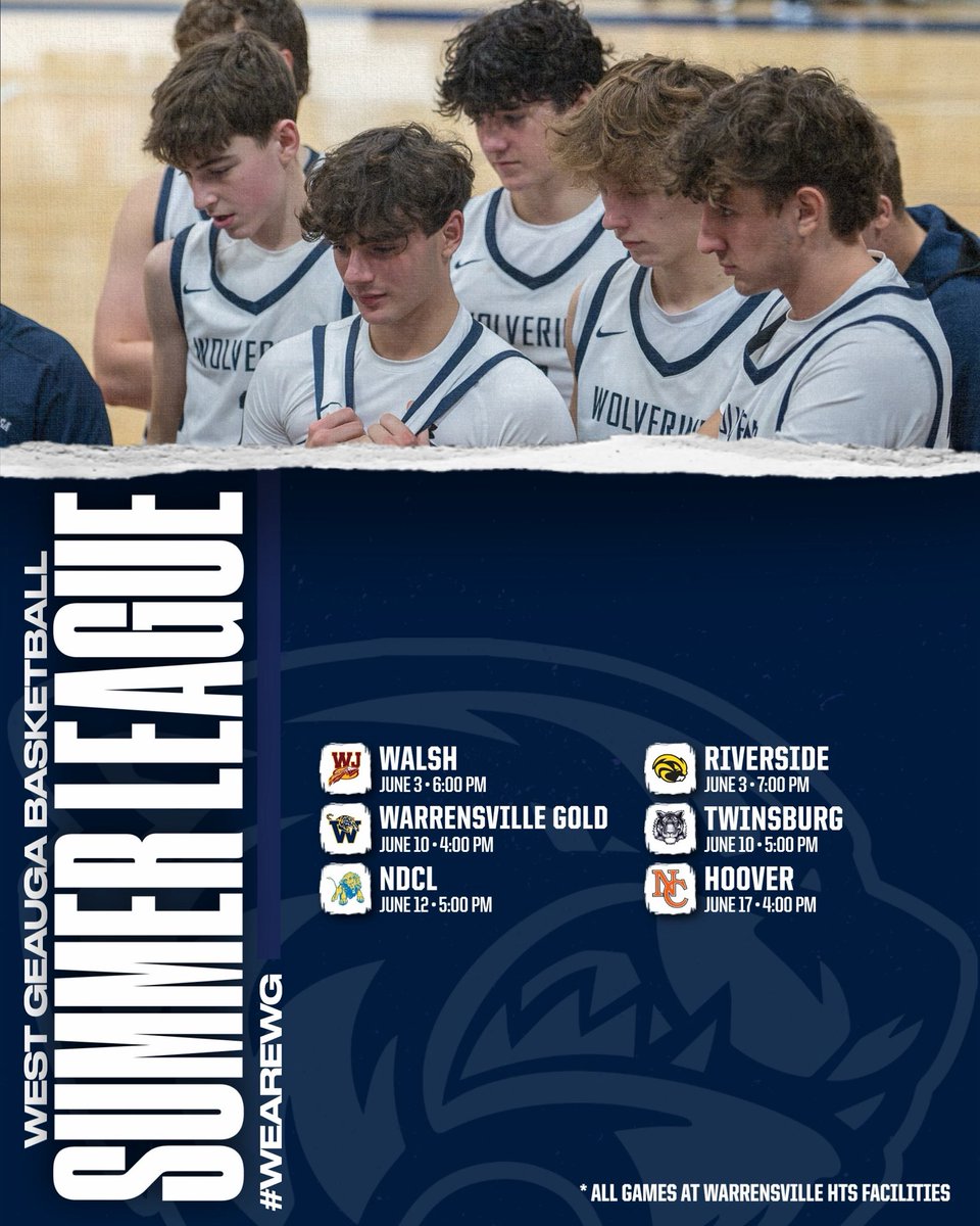 Summer League Schedule Loading ⏳

Catch us in Warrensville Heights for our 2️⃣0️⃣2️⃣5️⃣ summer campaign. ☀️😎

#WeAreWG 🏀