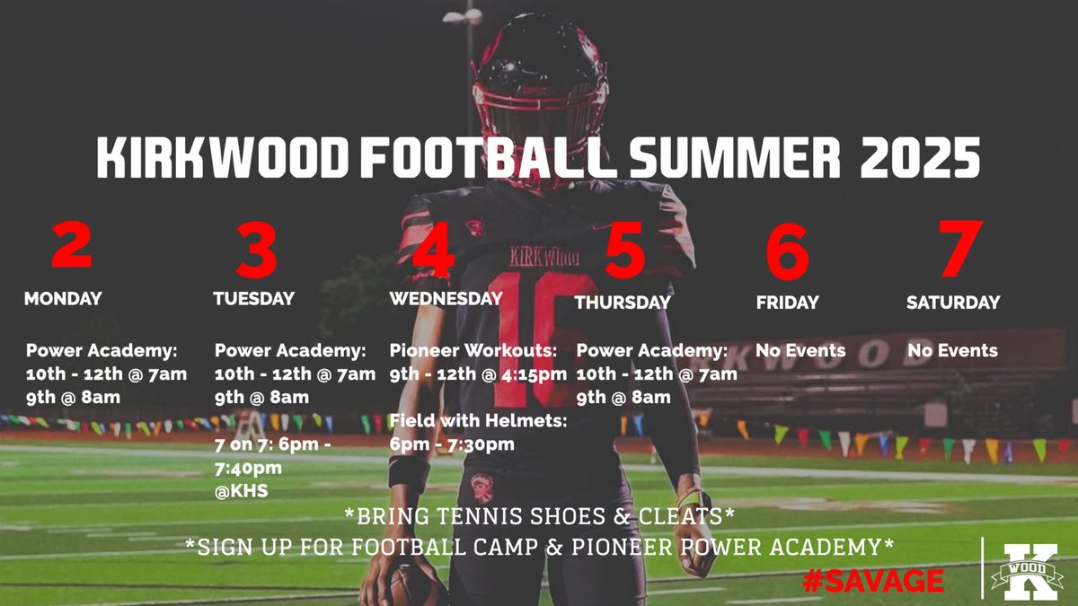 This week’s schedule ! #SAVAGE