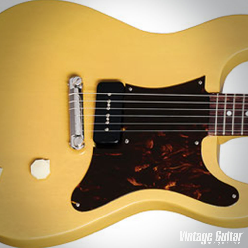 Epiphone USA Coronet
Single-pickup guitars are flat-out cool: think Leslie West, Keith Richards, Johnny Thunders, Steve Marriott, Johnny Marr, and Jimi Hendrix. Once fluffed off as a one-trick pony or a kid’s guitar,... <a href="/Epiphone/">Epiphone</a> READ THE FULL ARTICLE: vintageguitar.com/78395/epiphone…