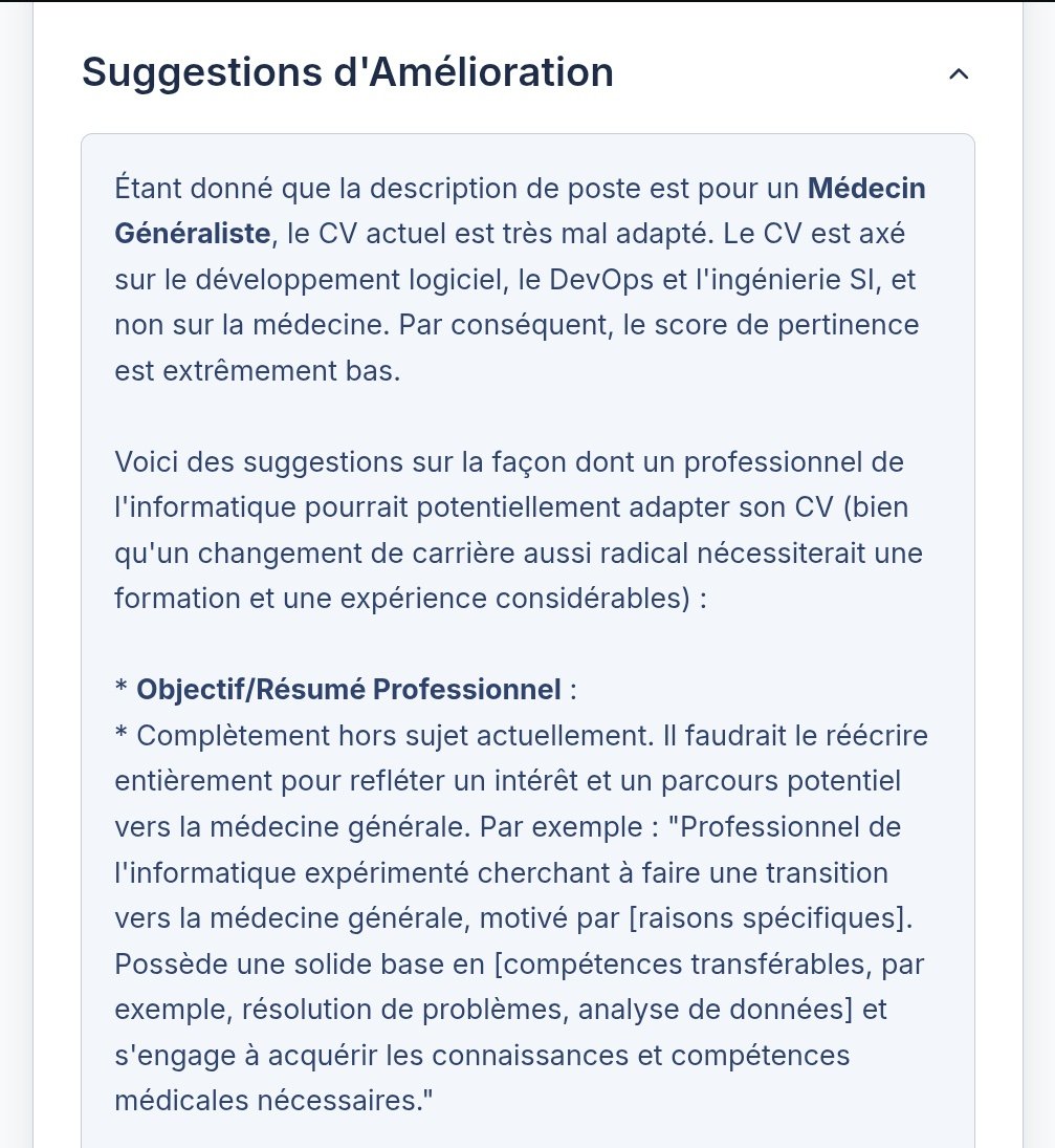 Boris_Gauty's tweet image. Tu as ton CV et tu veux savoir si ça correspond au poste que tu sollicites ?? C&apos;est maintenant possible en moins de 3 min... Tu upload ton CV tu upload ou décrit la fiche de poste et ça te donne le scoring en quelques secondes en plus des points à améliorer 🫣

Là je viens de…