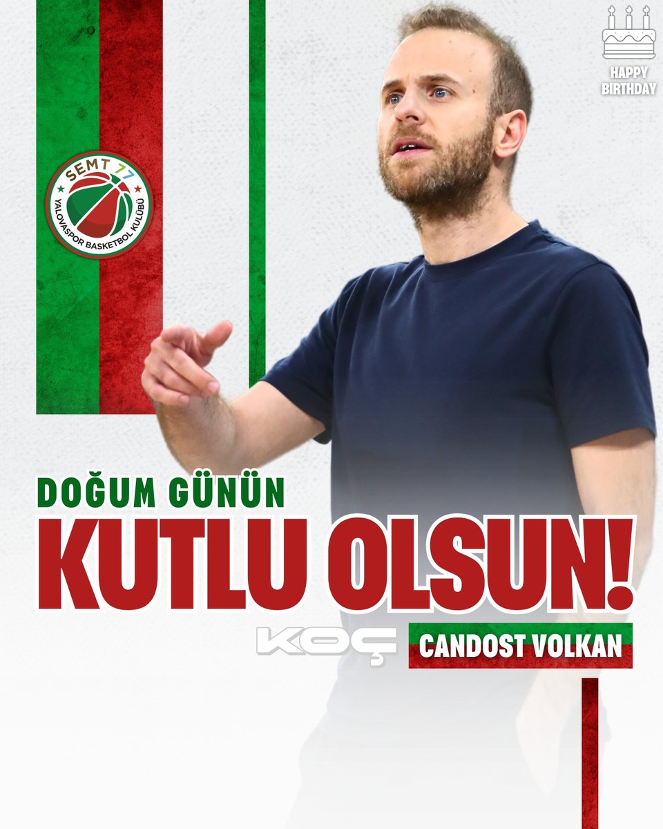 🎂 İyi ki doğdun Koç!

🎉 Bugün, değerli başantrenörümüz Candost Volkan'ın doğum günü!

#KimseSizGibiDeğil 💚❤️