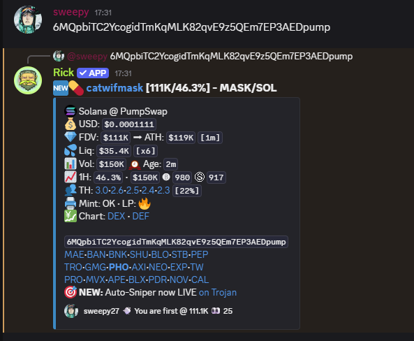 NFTUniversityx's tweet photo. #NFTU stays cooking  

$FRAT @ 56.7K --> 2.2M (38x)  
$MASK @ 111K --> 25.6M (230x) 
$CHAT @ 160k --> 3M (17x)
$CROCS @ 112K --> 3.2M (28x)  

Don't miss out 
https://t.co/IgHkj8IzHD https://t.co/fh1MK4ZpGX