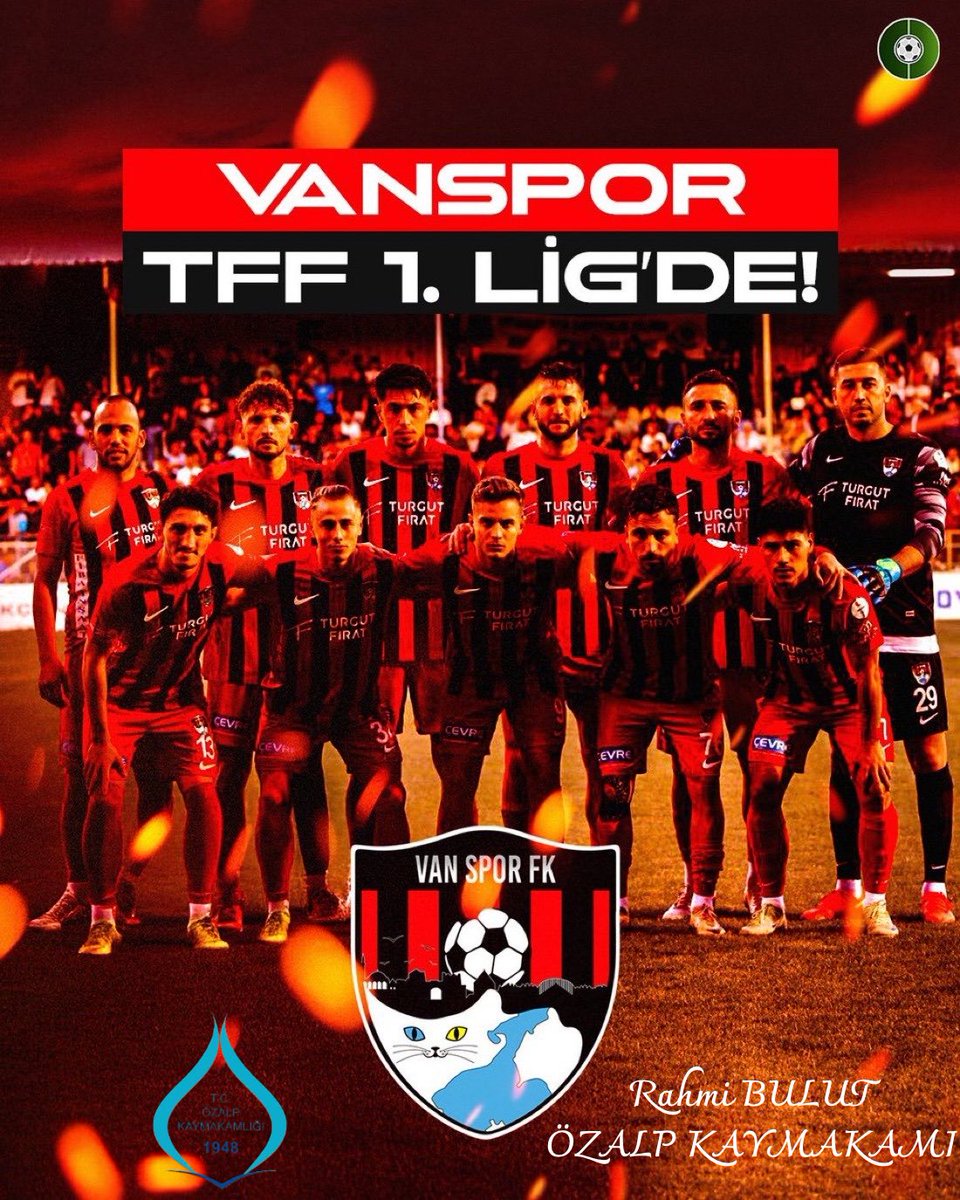 Ozalpgovtr's tweet photo. Vanspor'umuz TFF 1. Ligde...

🏆 https://t.co/81LATxtdjo