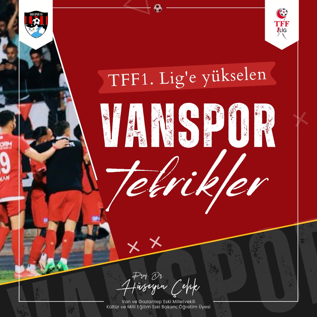 Hüseyin Çelik (@hc_huseyincelik) on Twitter photo 🟥 KAZANAN KARDEŞLİK OLDU 🤝
🏟️  Bugün Play-Off final müsabakasında, iki kardeş şehrin takımları için yürekler attı.
Gönlümüz isterdi ki iki takım da bir üst lige çıksın…
Bugün kazanan sadece Vanspor değil, bugün kaybeden Batman Petrolspor da değil.
Bugün kazanan kardeşlik, 🟥 KAZANAN KARDEŞLİK OLDU 🤝
🏟️  Bugün Play-Off final müsabakasında, iki kardeş şehrin takımları için yürekler attı.
Gönlümüz isterdi ki iki takım da bir üst lige çıksın…
Bugün kazanan sadece Vanspor değil, bugün kaybeden Batman Petrolspor da değil.
Bugün kazanan kardeşlik,