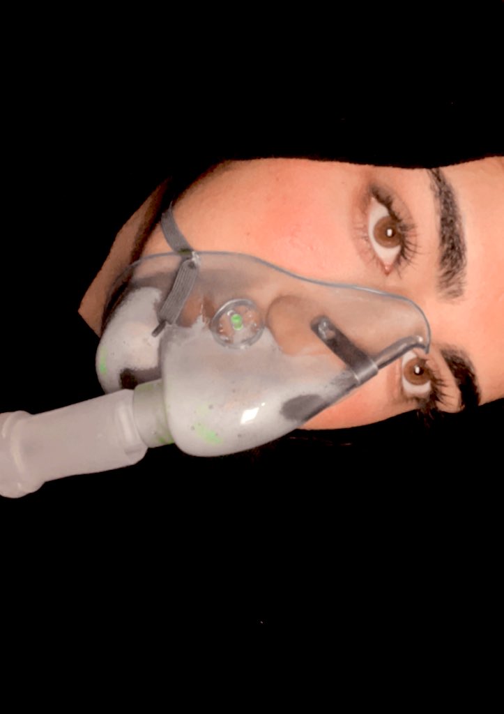 Imagine that you are suffering from a breathing crisis since birth, but with the phosphorus that the occupation throws on Gaza and with the roads, rubbles and rocket smoke, the crisis becomes more inherent to you, pray for me.