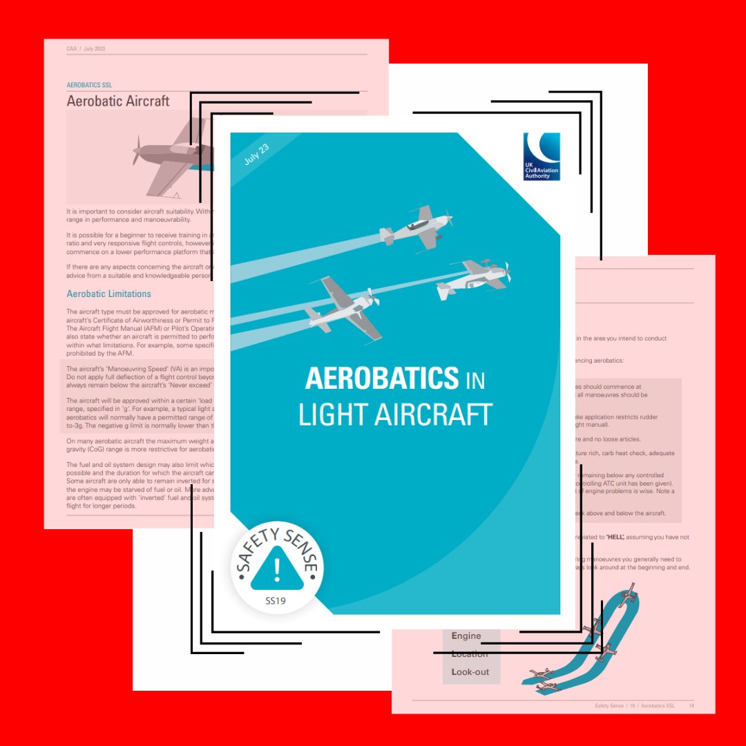 Want an introduction to what Aerobatics in a Light Aircraft entails? 

This CAA Safety Sense Leaflet is the perfect place to start. 

✈️ - Explore a new dimension of flying in GA
😎 - Improve your handling skills
📚 - Get the best instruction

You can find it on our website here