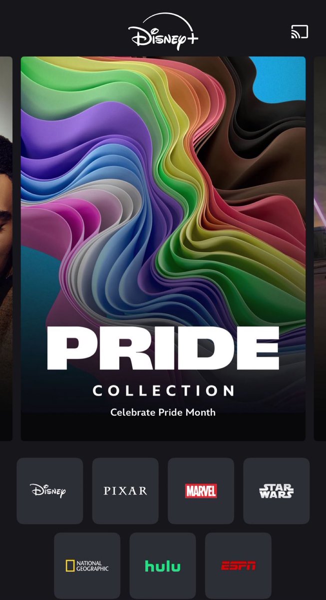 🚨 NEW: Disney+ homepage for “Pride Month” trying to groom your kids into LGBTQ…