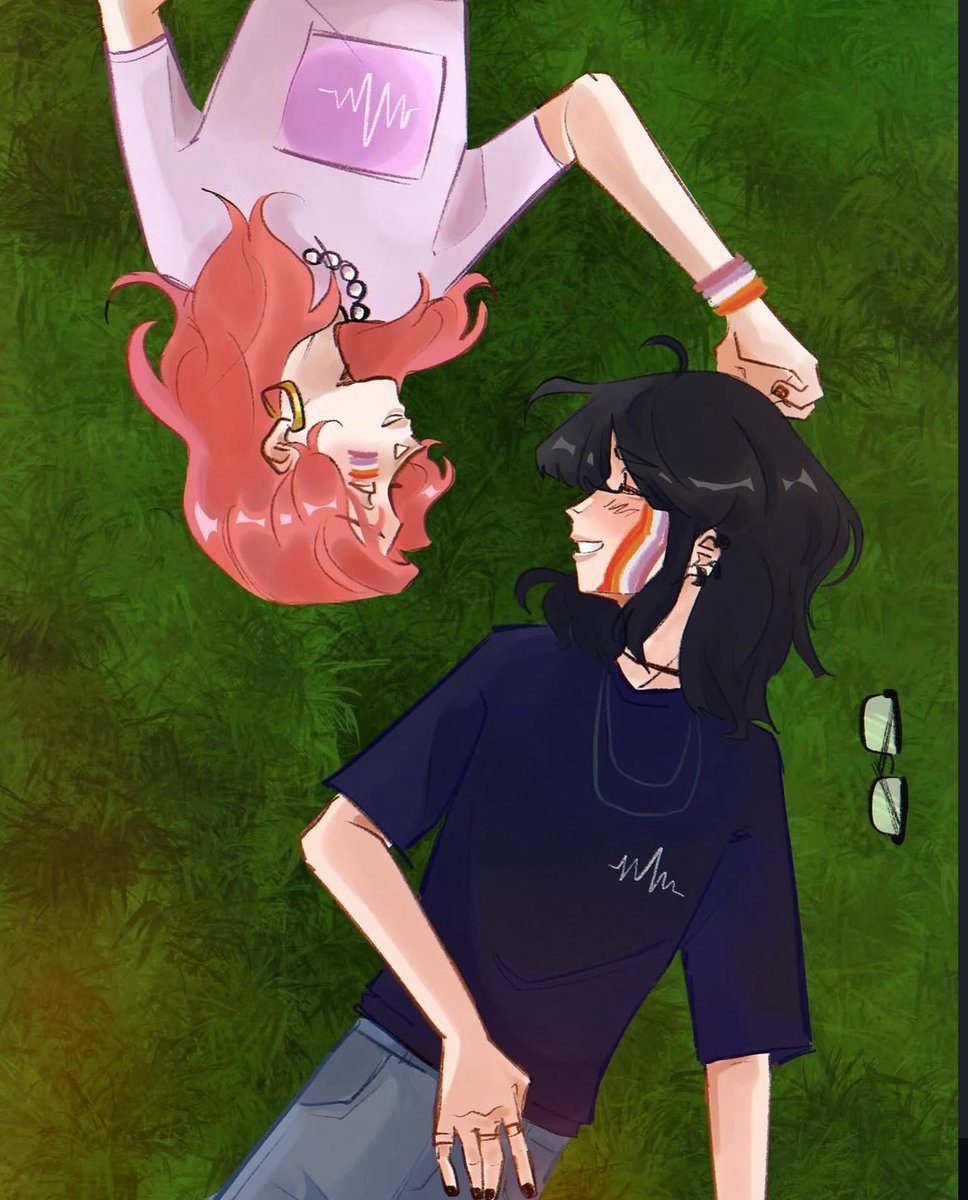 happy prideee this is what i drew last year heh hashtag lesbianism