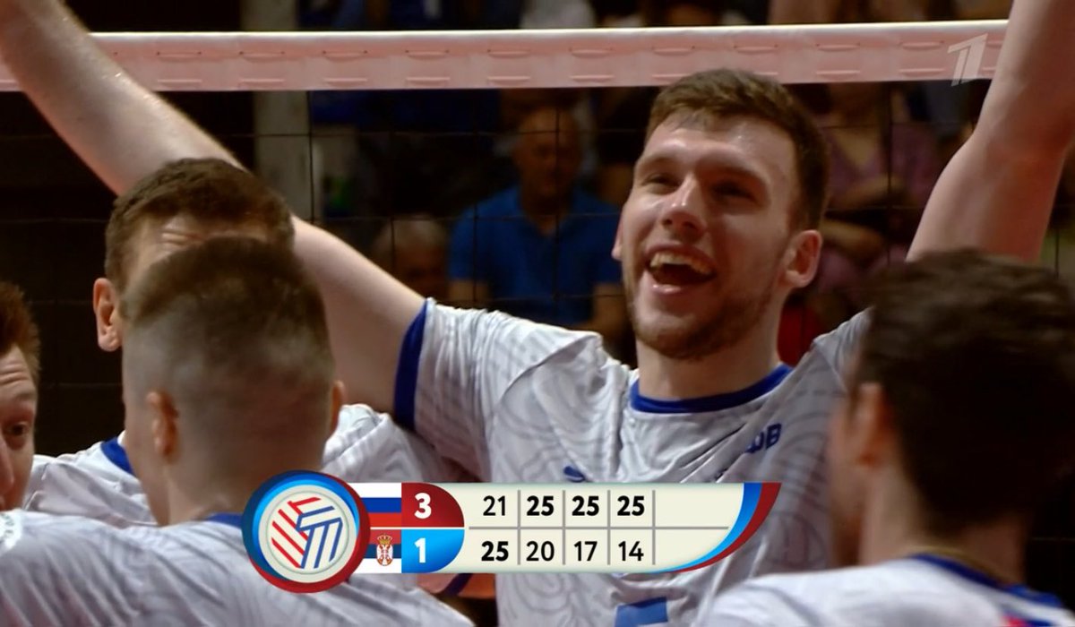 volleytrails's tweet photo. JUST IN: ๐ท๐บ Russia wins the Channel One Cup after a strong four-set performance against ๐ท๐ธ Serbia: 21โ25, 25โ20, 25โ17, 25โ14. #ChannelOneCup #volleyball #friendlymatch https://t.co/lQDOLTdLY2