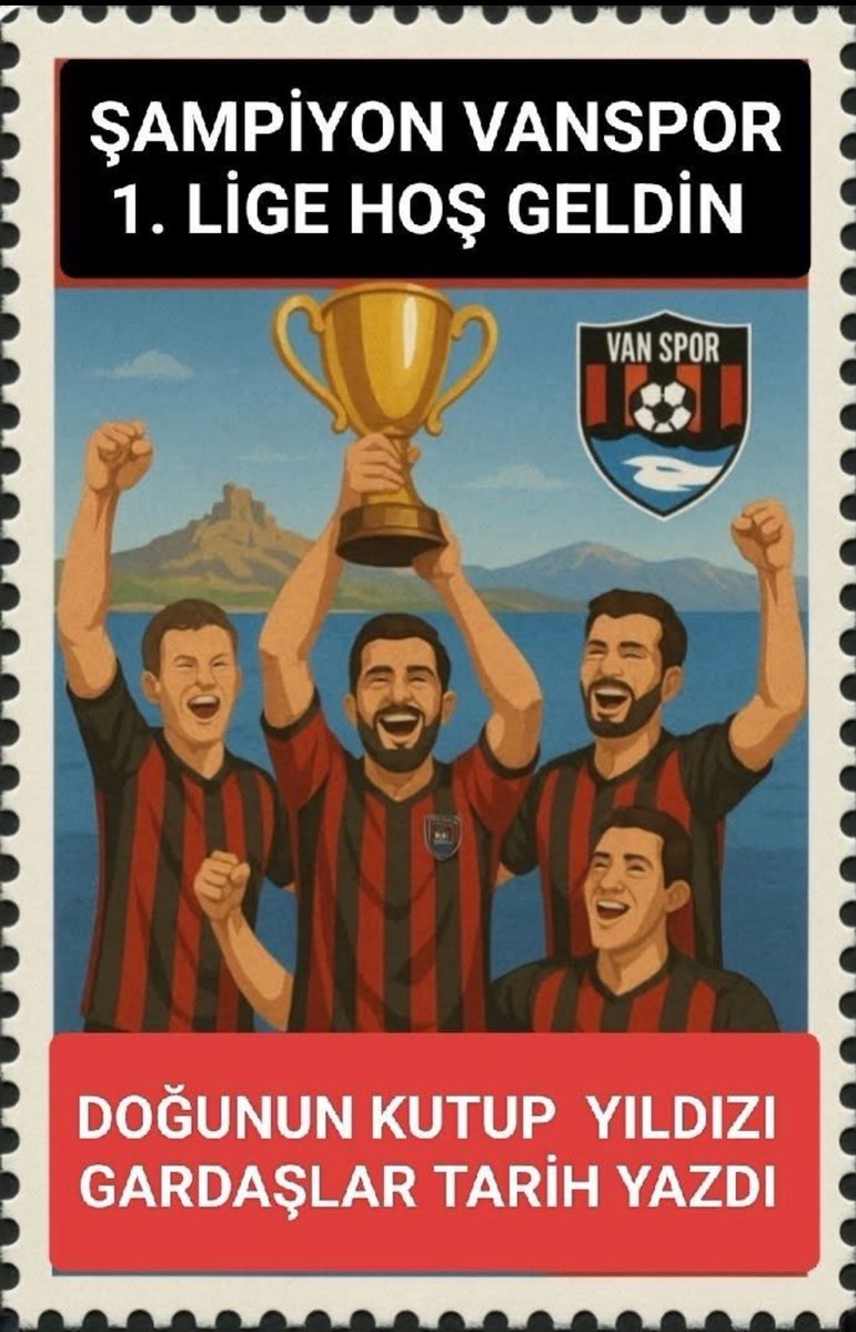 Vancokozel65's tweet photo. TEBRİKLER VAN SPOR 1.LİGE HOŞGELDİN. #Vanspor https://t.co/lCCGP7rPZF