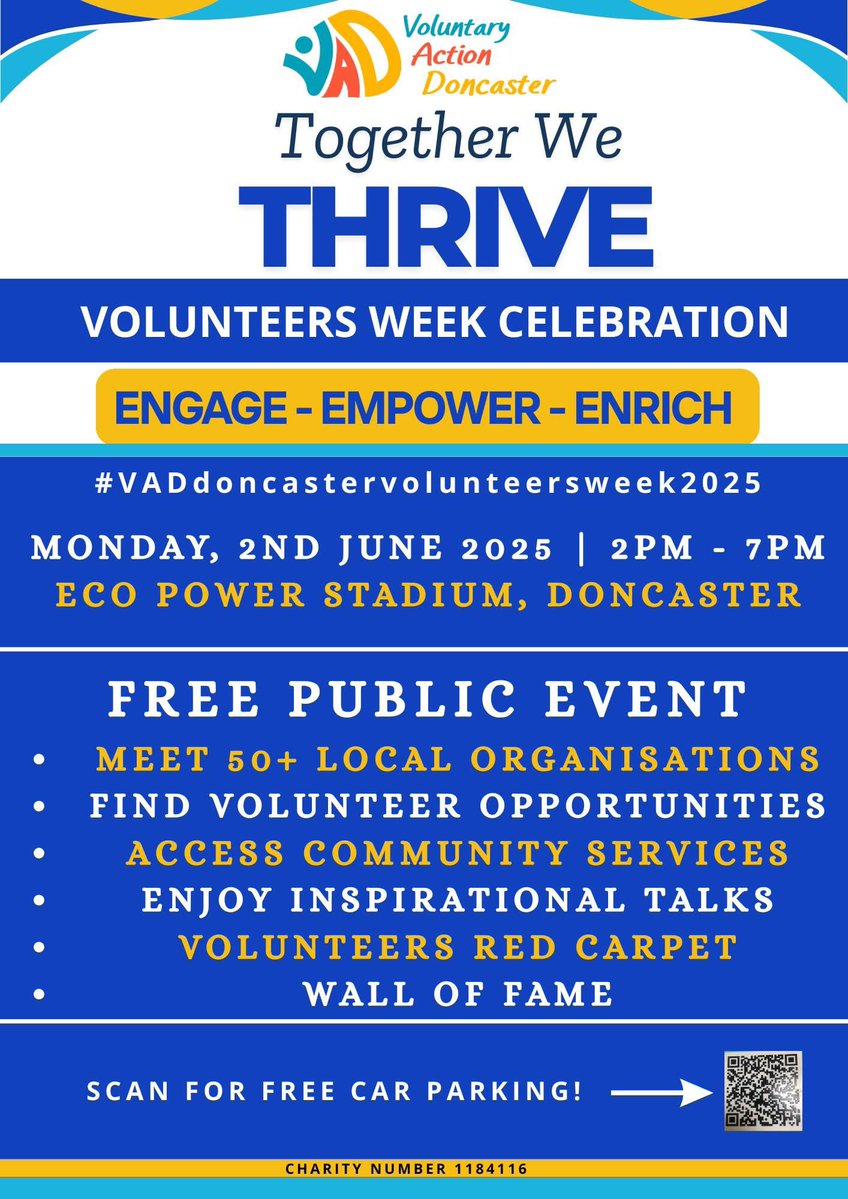 Andy Kershaw Media 🎙️ (@andyksheffield) on Twitter photo Looking forward to seeing many old and new friends at this tomorrow at the Eco Power Stadium in Doncaster as we celebrate the fantastic volunteers across the City for National Volunteers Weeks 2-8th June 2025
Amazing work by Ceri Goode from Voluntary Action Doncaster
<a href="/MayorRos/">Ros Jones - Mayor of Doncaster</a> Looking forward to seeing many old and new friends at this tomorrow at the Eco Power Stadium in Doncaster as we celebrate the fantastic volunteers across the City for National Volunteers Weeks 2-8th June 2025
Amazing work by Ceri Goode from Voluntary Action Doncaster
<a href="/MayorRos/">Ros Jones - Mayor of Doncaster</a>