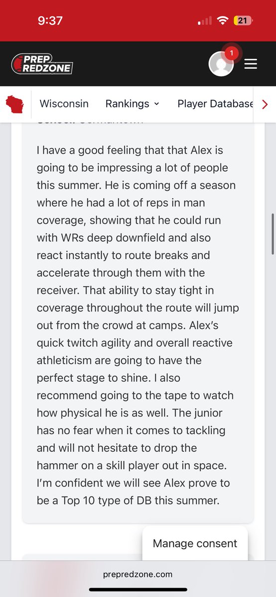 Alex Reinke (@alexreinke1212) on Twitter photo I appreciate the amazing write up <a href="/MJ_NFLDraft/">Mark Johnson</a>!
<a href="/GtownGridiron/">Germantown Gridiron Club</a> <a href="/PrepRedzoneWI/">Prep Redzone Wisconsin</a> I appreciate the amazing write up <a href="/MJ_NFLDraft/">Mark Johnson</a>!
<a href="/GtownGridiron/">Germantown Gridiron Club</a> <a href="/PrepRedzoneWI/">Prep Redzone Wisconsin</a>