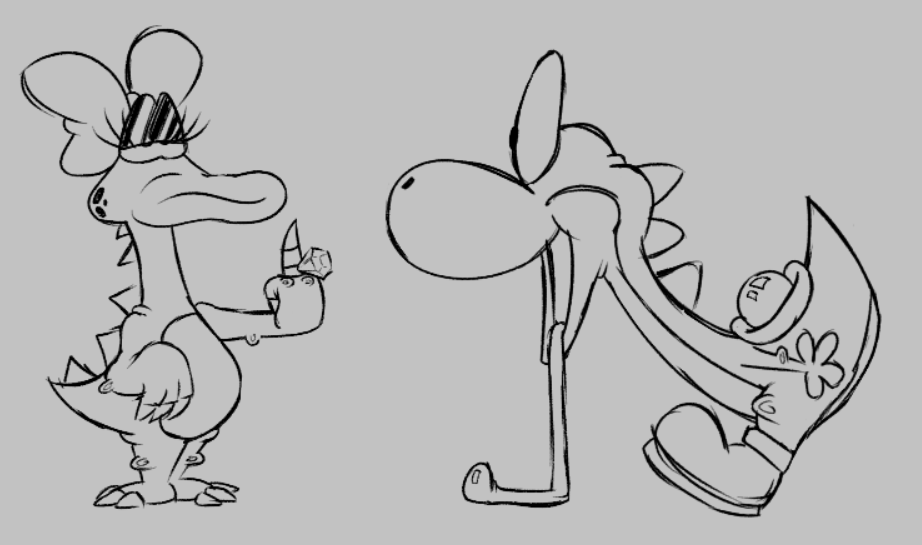 Floyergh's tweet photo. Some old Yoshi Doodles https://t.co/YM7CHLUknD