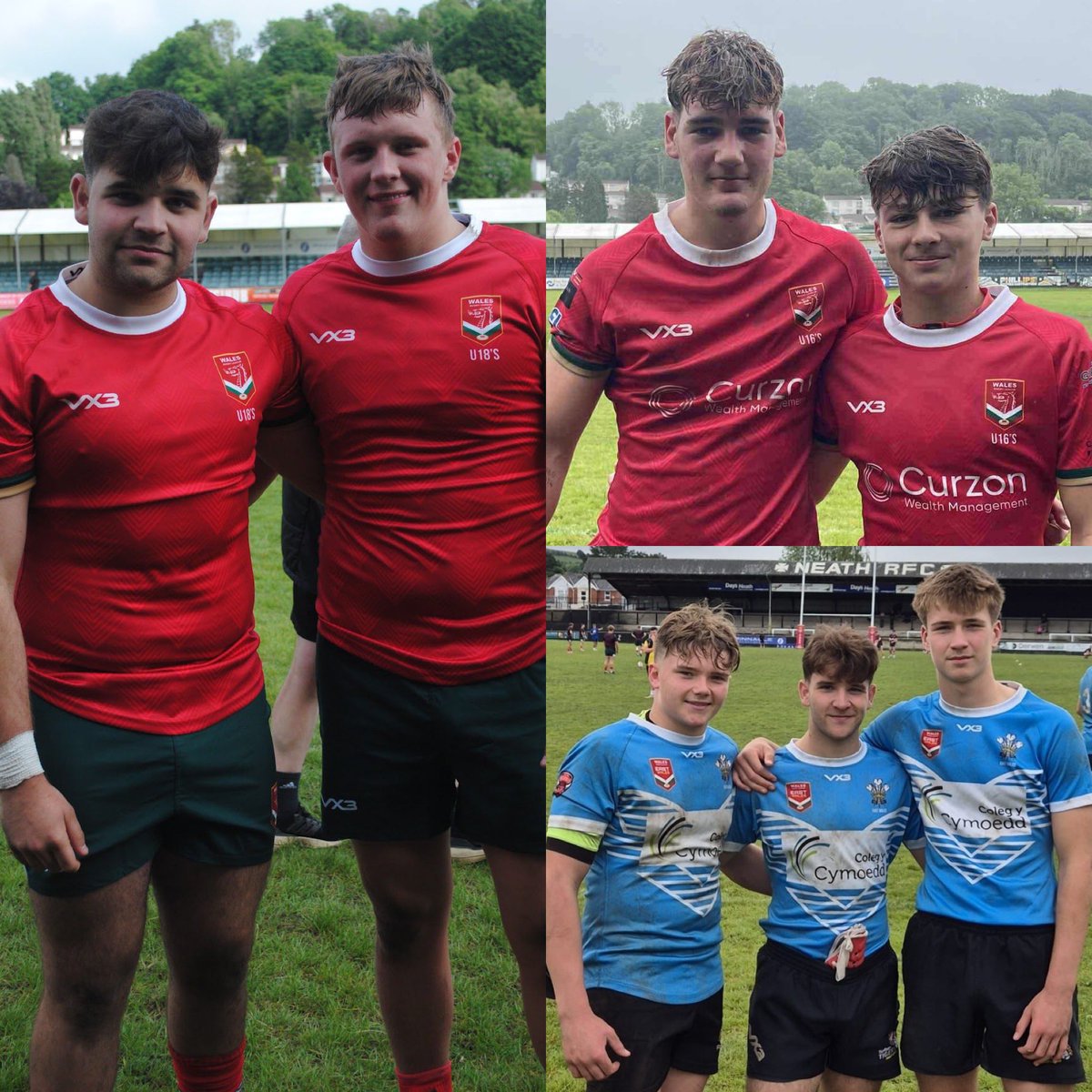 Congrats to Cae &amp; Ruben for repping Wales U18s RL in their win over Ireland.

Also Evan &amp; Charlie with Wales U16s RL win against Ireland.

And Danny, Morgan &amp; Sam for doing East Wales U14s RL proud in their hard fought draw with West Wales.

#WeAreUnited 🇾🇪🏉