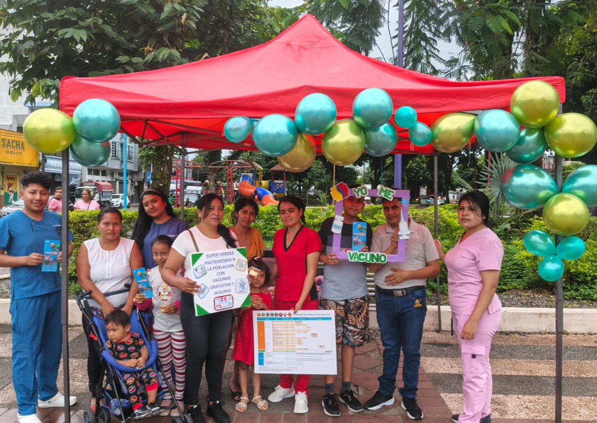 #Orellana|Activamos 12 puntos de vacunación en lugares estratégicos de #LaJoyaDeLosSachas, #FranciscoDeOrellana, #Loreto y #Aguarico para inmunizar con esquema regular a menores de 7 años, de 9 años contra el VPH y a la población en general contra la difteria, tétano y tosferina.