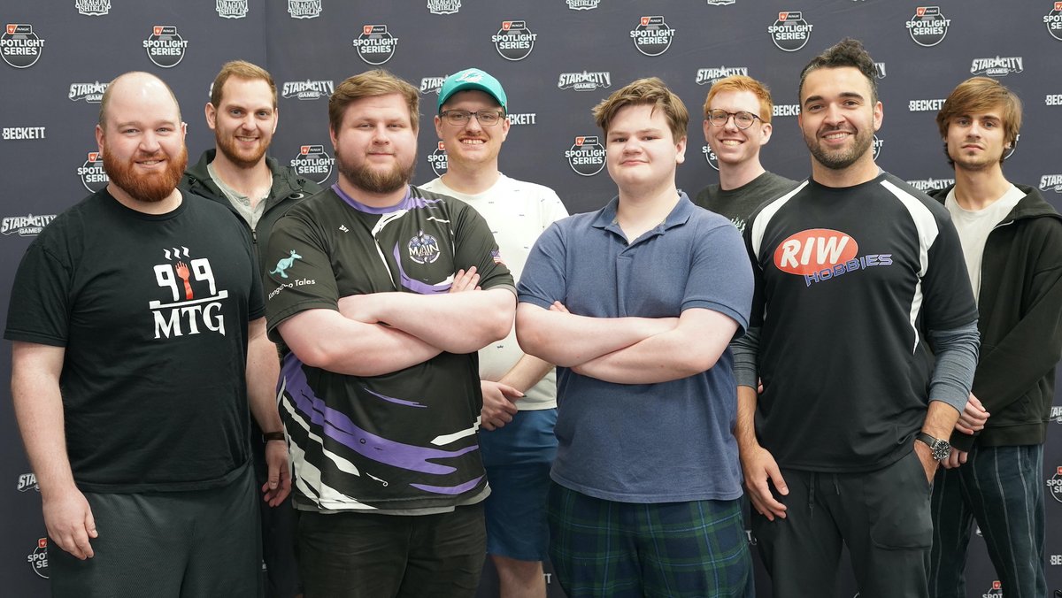 The Top 8 at #SpotlightSecretLair!

- Geoff Mullin (Orzhov Blink)
- Andrew Bailey (Esper Reanimator)
- Christpher Kral (Orzhov)
- Hunter Ovington (Broodscale combo)
- Burke Methena (Affinity)
- Ian Starkebaum (Zoo)
- Raja Sulaiman (Esper Blink)
- Justin Schabel (Izzet Prowess)