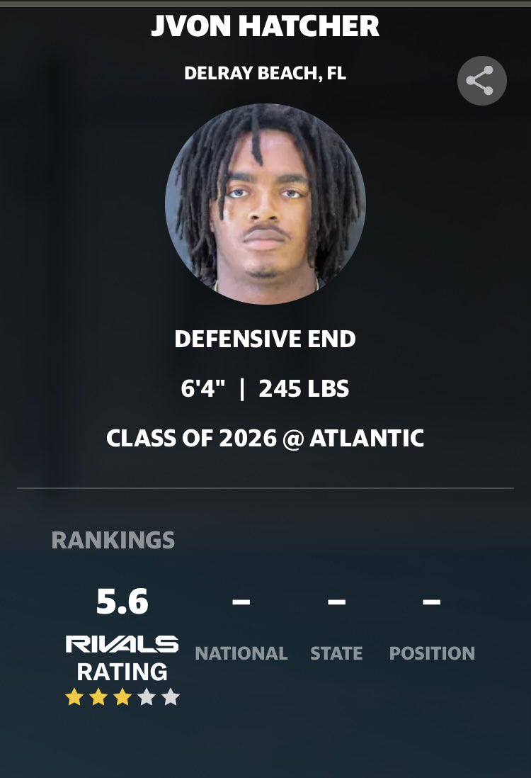 JvonHatcher's tweet image. Blessed ✝️@JohnGarcia_Jr @JerryRecruiting @Todney90 @CoachMurray_Z6
