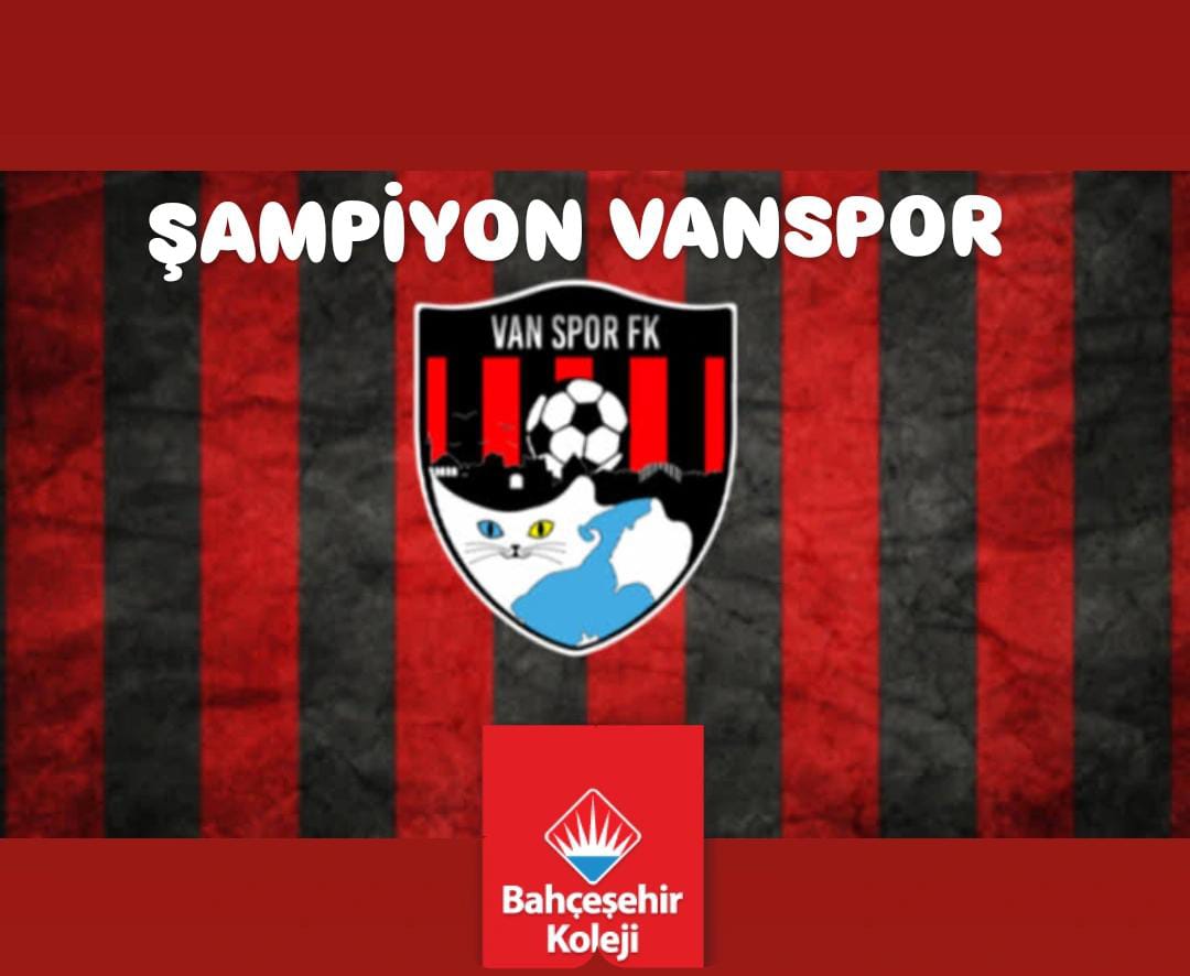 Şampiyon Van sporumuza 1. LİG de başarılar dilerim..❤️🖤