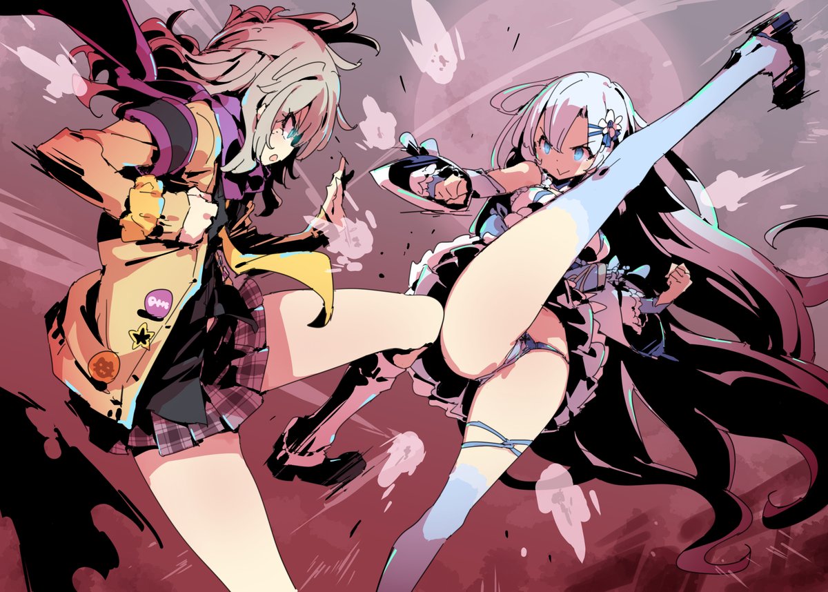 なんか定期的にネオサイタマ時空のつむぎちゃんを描きたくなるんだ…そういやホワイトカルもニンジャだったよなって