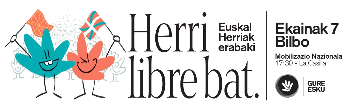 #HerriLibreBat #E7Bilbora <a href="/IrunGED/">Gure Esku Irun</a> <a href="/gure_esku/">Gure Esku</a> <a href="/Irun_informa/">Irun_informa</a> <a href="/gure_esku/">Gure Esku</a>