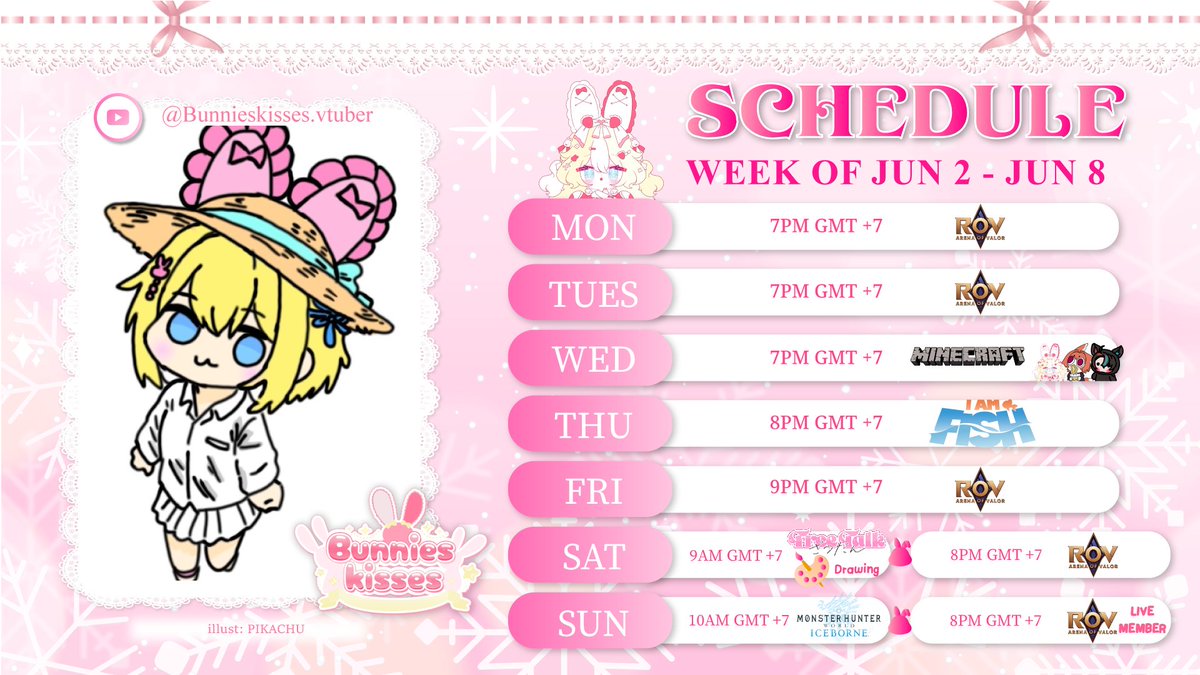 ไลฟ์ใน Youtube น้า 🐰
youtube.com/@Bunnieskisses…

🔻Tag
#Bunnieskisses
#BunnieskissesLive
#BunnieskissesFA | ❌ NSFW

🔻Link
Tiktok: x.gd/3t82B
Fanbox: x.gd/QvVBT

──
#ROV #SteamGames #gaming #วีทูปเบอร์ไทย 
#วีทูปเบอร์ #vtuberth #vtuber