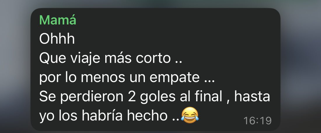 Hasta mi mamá burlándose de lo malo de nuestros jugadores, gracias por tanto Sánchez Sotelo.