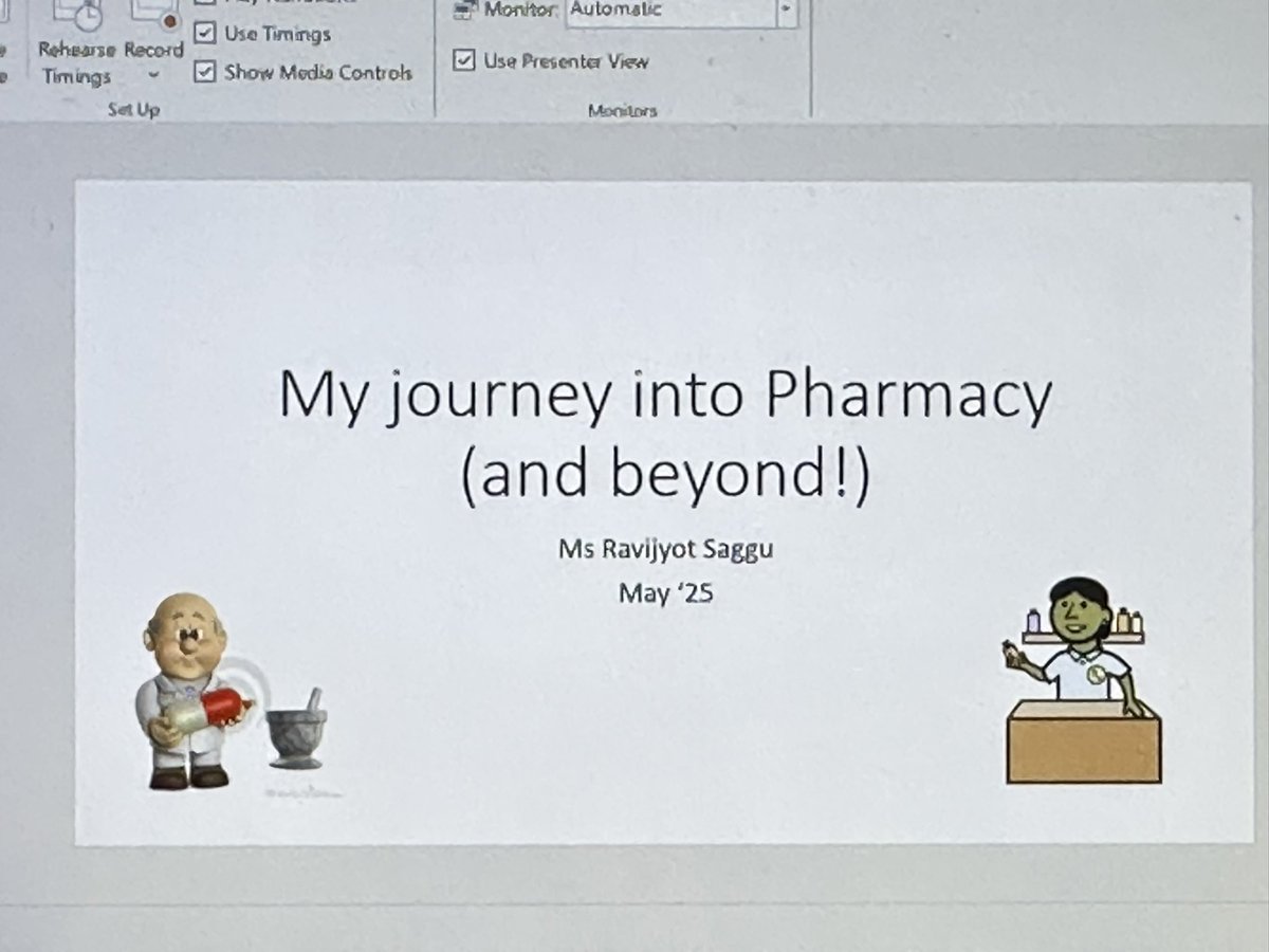RavijyotSaggu's tweet image. Rewarding Sunday am with a careers talk to students about #Pharmacy profession-who do so much in all parts of healthcare #AddingValue 4 patient+med safety (+no white coats!) Lots of attendees &amp;amp; Qs, hopefully inspired applications! #OneTeam