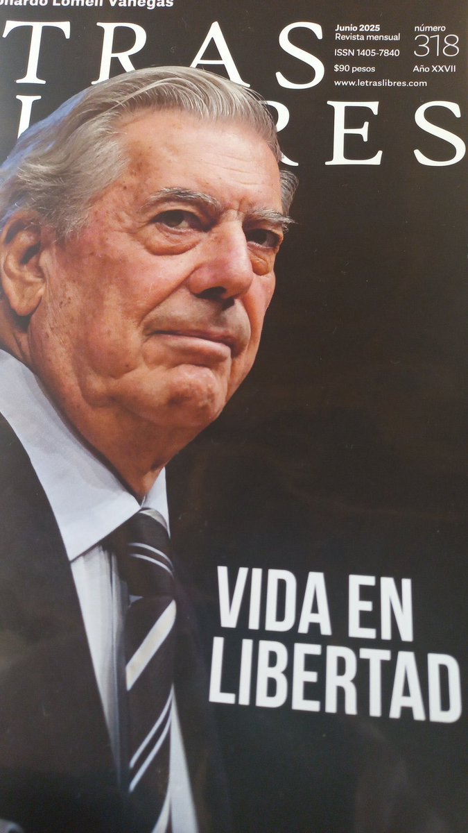 Enrique Krauze (@enriquekrauze) on Twitter photo Con mucha emoción les presento la portada de junio de <a href="/Letras_Libres/">Letras Libres</a>. Nos obliga a honrar la vida coherente, creativa y libre de nuestro entrañable amigo, Mario Vargas Llosa. Con mucha emoción les presento la portada de junio de <a href="/Letras_Libres/">Letras Libres</a>. Nos obliga a honrar la vida coherente, creativa y libre de nuestro entrañable amigo, Mario Vargas Llosa.