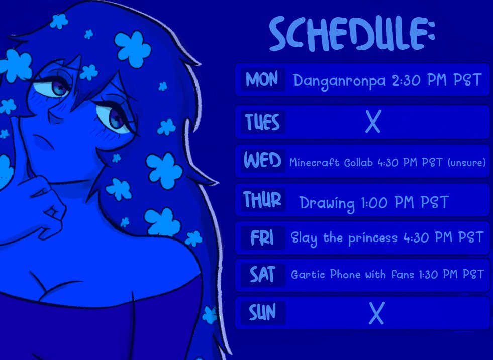 Stream Schedule for 6/1-6/8