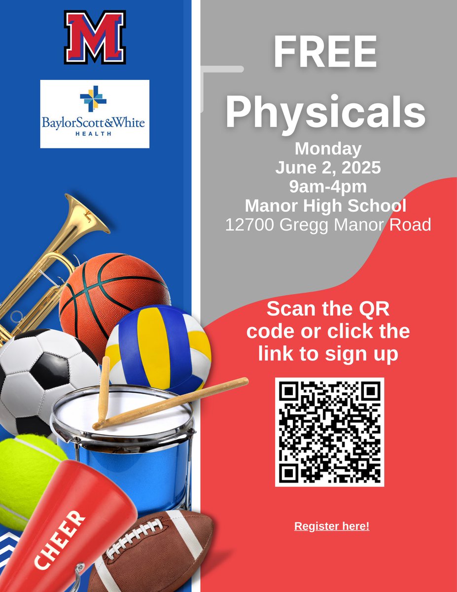 Manor_Sports's tweet image. Don’t forget! Tomorrow is our FREE Physicals Clinic.
Be sure to complete your rank one and physicals forms!