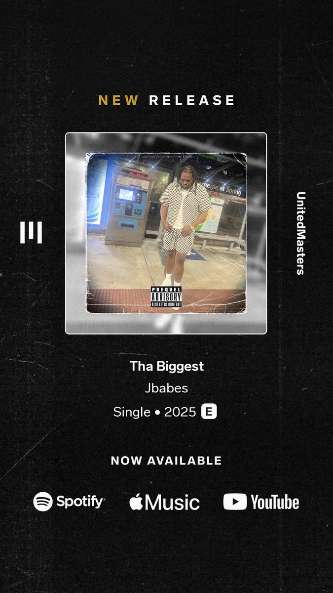 itzoh_neal's tweet image. Jbabes - Tha Biggest STREAM GOINCRAZY #COUNTRYCODE🚾🏧 unitedmasters.com/m/tha-biggest-5