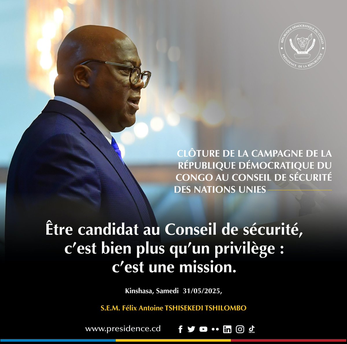 La paix est désormais notre priorité.