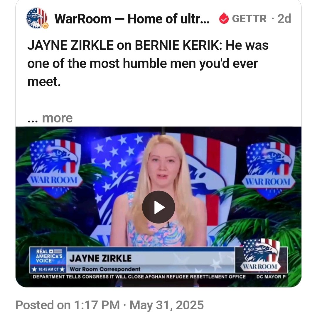 Executive Grassroots Liaison, WarRoom (@jojowfma) on Twitter photo 🇺🇸❤️Honoring a man of quiet strength and deep integrity. Bernie Kerik made a lasting impact on those who knew him—and on our grassroots Posse family.
<a href="/JayneZirkle/">Jayne Zirkle</a>’s memories are a powerful reminder of that legacy.
gettr.com/post/p3lmj8ta0… 🇺🇸❤️Honoring a man of quiet strength and deep integrity. Bernie Kerik made a lasting impact on those who knew him—and on our grassroots Posse family.
<a href="/JayneZirkle/">Jayne Zirkle</a>’s memories are a powerful reminder of that legacy.
gettr.com/post/p3lmj8ta0…