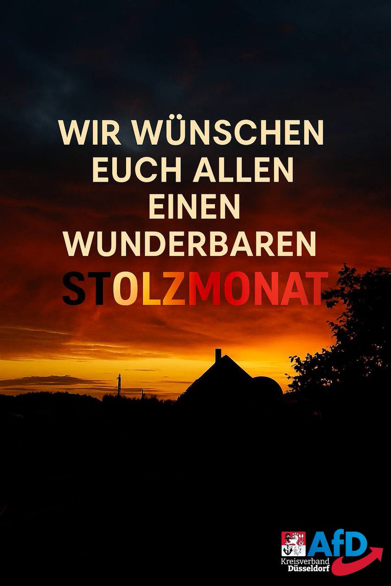 Juni ist #Stolzmonat. Zeit, die Deutschlandflaggen rauszuholen!