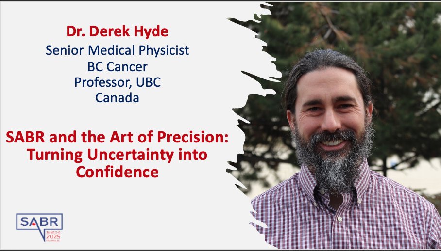 SABR Canada (@sabrcanada) on Twitter photo Our #SABRCAN25 Re-RT & Physics Speakers!
Friday June 6 2025
Dr. Alanah Bergman <a href="/UBC/">University of British Columbia</a> - Beyond the First Dose: SABR in the Era of Complex Reirradiation
Dr. Derek Hyde <a href="/UBC/">University of British Columbia</a> - SABR and the Art of Precision: Turning Uncertainty into Confidence Our #SABRCAN25 Re-RT & Physics Speakers!
Friday June 6 2025
Dr. Alanah Bergman <a href="/UBC/">University of British Columbia</a> - Beyond the First Dose: SABR in the Era of Complex Reirradiation
Dr. Derek Hyde <a href="/UBC/">University of British Columbia</a> - SABR and the Art of Precision: Turning Uncertainty into Confidence
