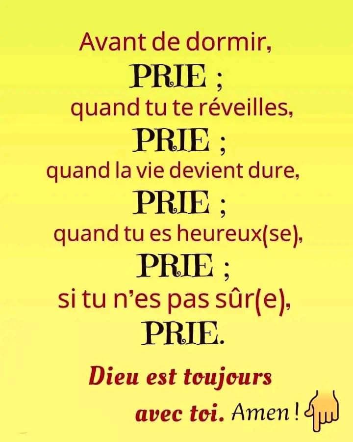La prière est un bon REMÈDE 📌
Elle est très efficace ✅