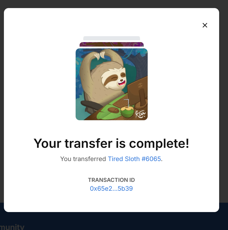 kzunft's tweet photo. @nftkzu @Cryptoloverabc Thanks for mint a Dancing Kitty, friend! 📝✨

Since you're a #ThankYouLIST member, you have just received 25 Tired Sloth accumulated GIFTs and 3 Sloths as an extra gift. 🎁🎁🎁

Have a wonderful week! ☺️ https://t.co/1gY7GcvbpI