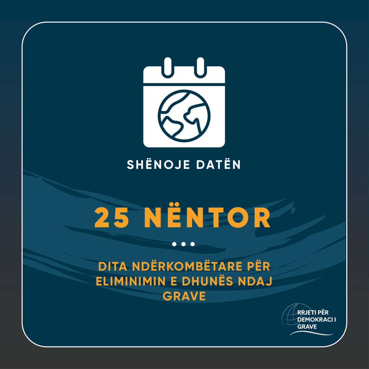 🗓️ Le të punojmë së bashku, nëpër sektorë dhe afilime, për #EndVAWP. Bashkohuni me thirrjen e @WDN për veprim duke promovuar zgjidhje të vërteta para 25 nëntorit – Dita Ndërkombëtare për Eliminimin e Dhunës ndaj Grave 📢 #TakeItDown 🌐 bit.ly/4jvOuIz