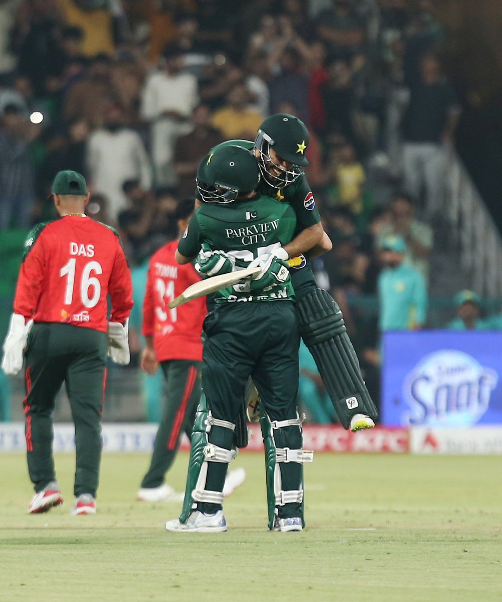 Salman Ali Agha (@salmanaliagha1) on Twitter photo A complete team performance to take the series 3-0! <a href="/iamharis63/">Muhammad Haris</a> that was so special, maiden t20 centuries don’t come around for everyone, be so proud. Thank you Lahore to each and every one of you for the support; you were magnificent 🇵🇰 A complete team performance to take the series 3-0! <a href="/iamharis63/">Muhammad Haris</a> that was so special, maiden t20 centuries don’t come around for everyone, be so proud. Thank you Lahore to each and every one of you for the support; you were magnificent 🇵🇰