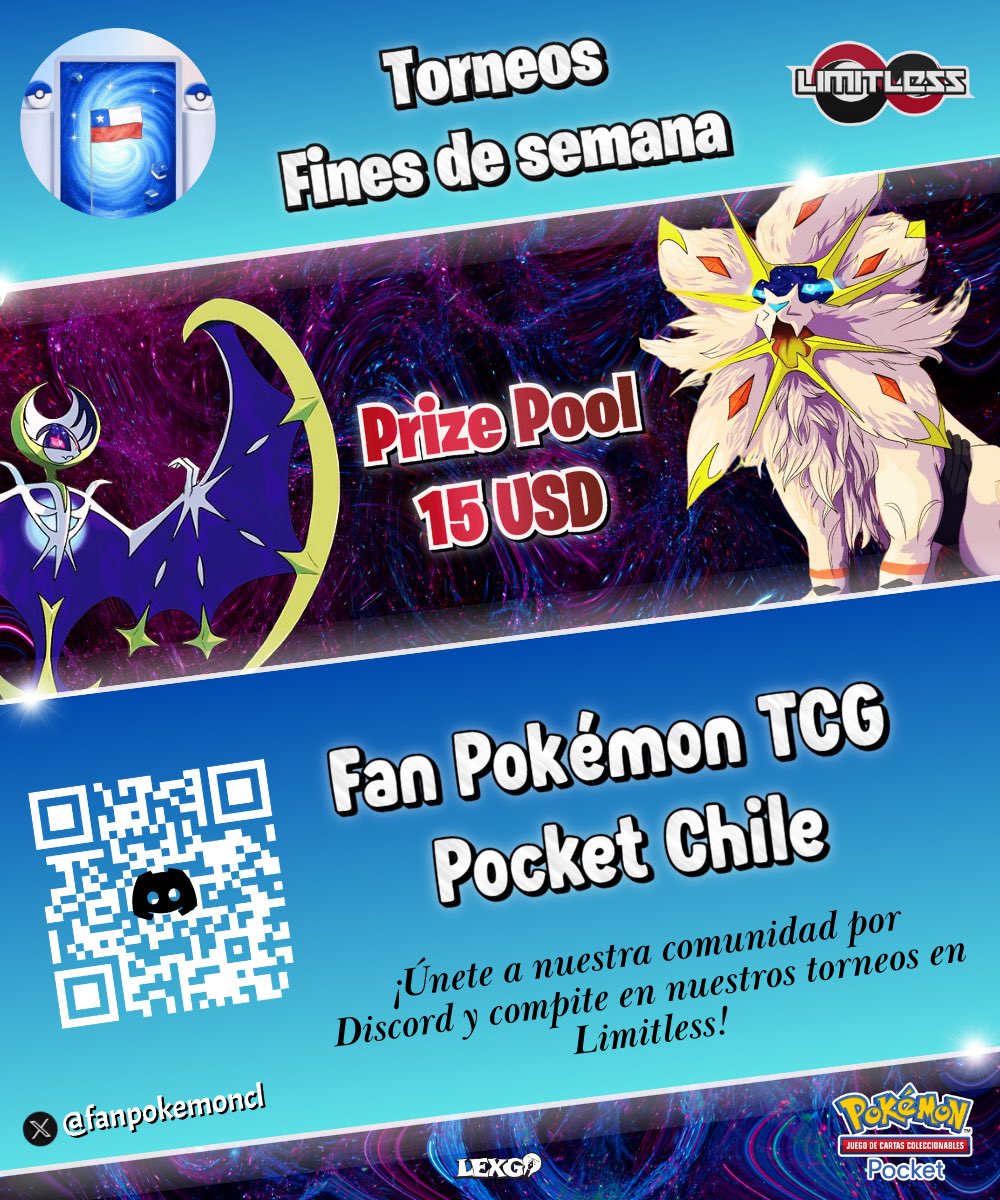 fanpokemoncl's tweet photo. ⚠️torneo en camino⚠️

La inscripciones se abrirán pronto y será inscripciónes publicas y con un máximo de 32 jugadores 15 usd en premio al ganador 

Torneo Pokemon tcg pocket
#PokemonTCGP https://t.co/mdFN2U2CDc