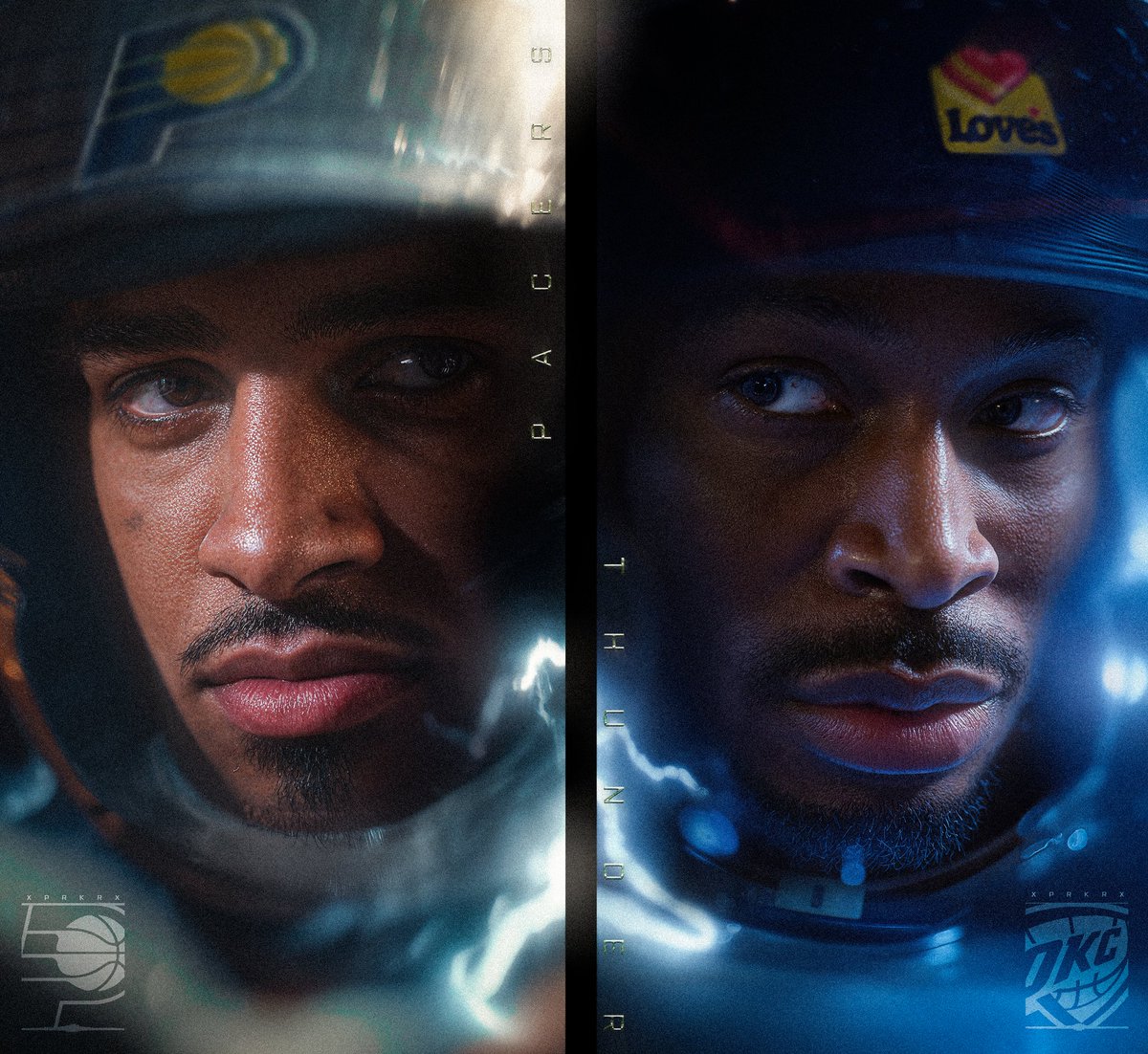 NBA Finals: Pacers vs OKC 🏆
Poster by me 🎨 
Inspired by F1? 😅