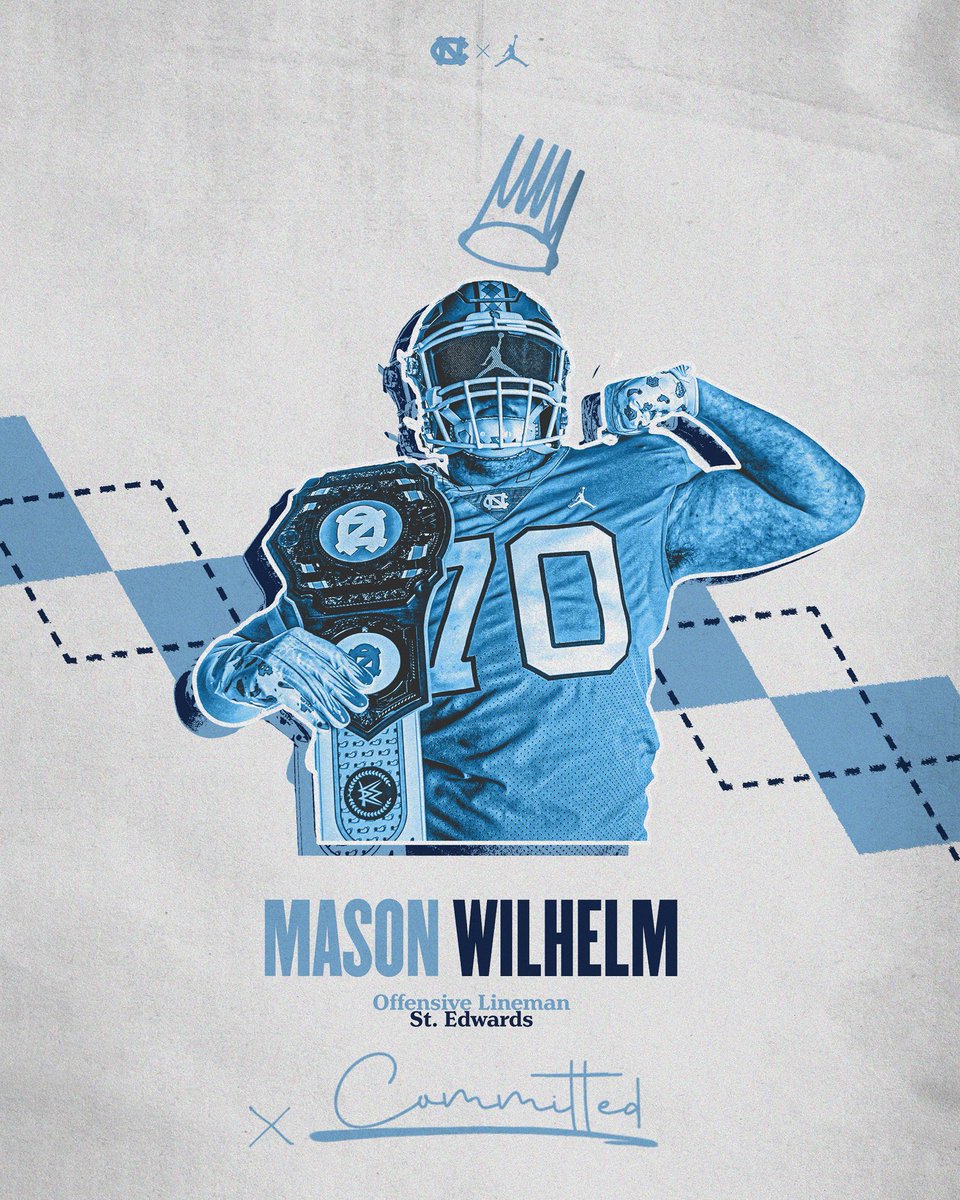 Mason Wilhelm 3 ⭐️ OL (@mason_wilhelm70) on Twitter photo After an amazing weekend <a href="/UNCFootball/">Carolina Football</a> and a great talk with Coach Belichick I am Committed to North Carolina! Go Heels!
🐏
#BlueHeaven
#TheCall After an amazing weekend <a href="/UNCFootball/">Carolina Football</a> and a great talk with Coach Belichick I am Committed to North Carolina! Go Heels!
🐏
#BlueHeaven
#TheCall