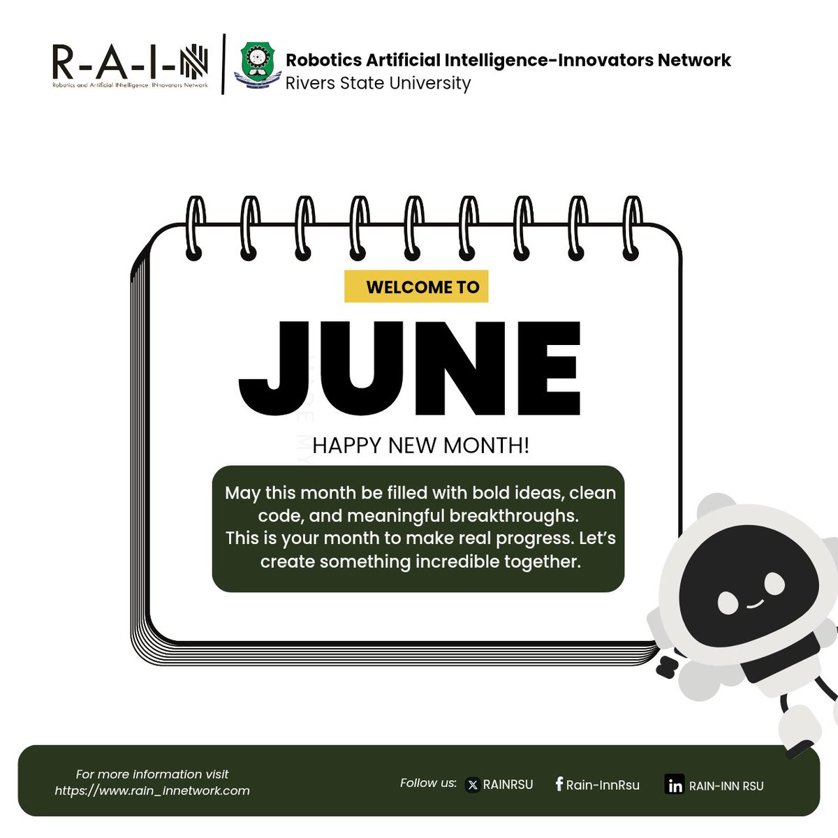 Happy New Month from RAIN-INN RSU 

Join the community 👉 bit.ly/rain-inn
