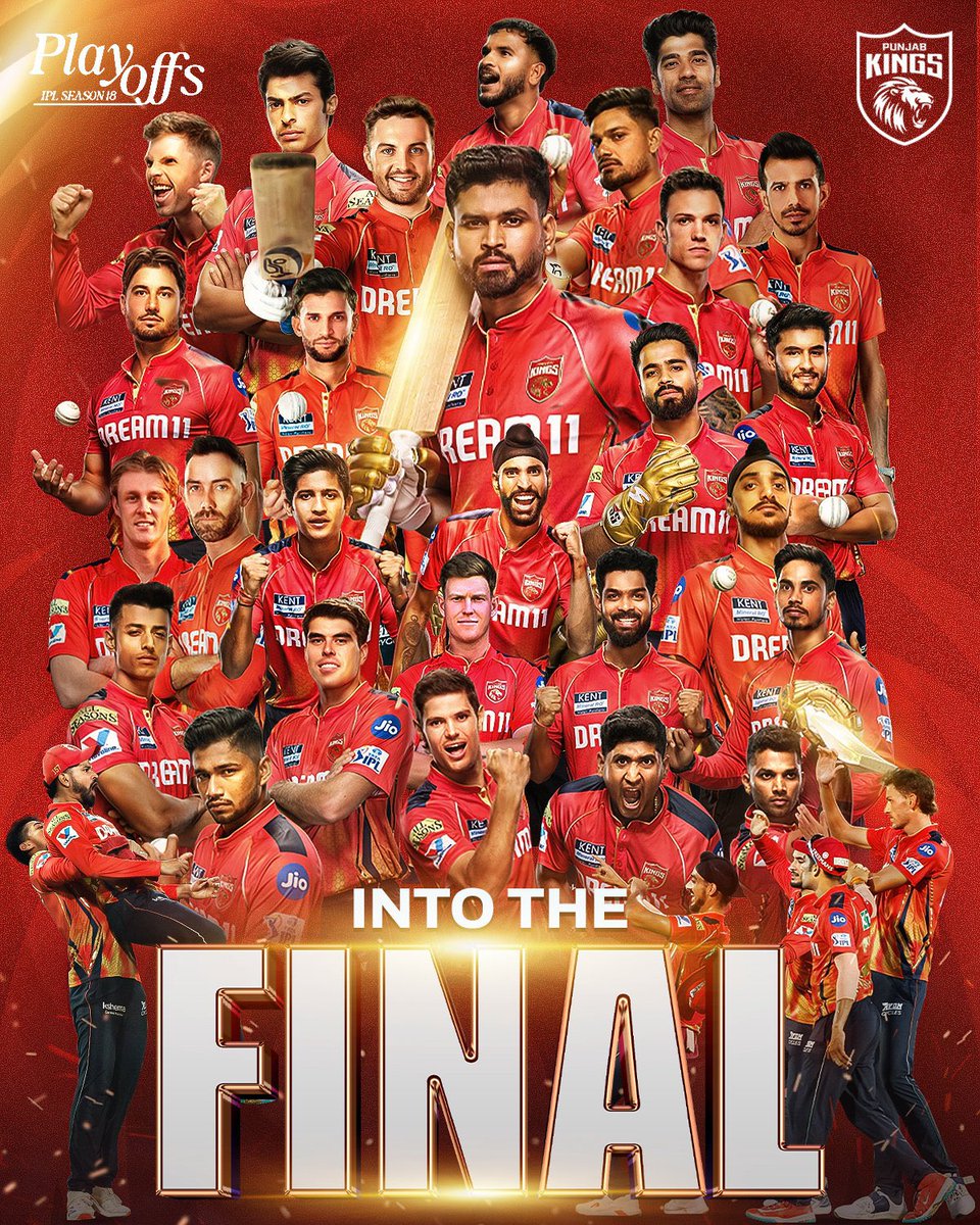 No one was talking about this team.

Judged for the last 17 years, written off by fans, ignored by the commentary box.

Everyone wanted the Big teams.
But this is our new team one that rises every time it's underestimated.
Time changes. So did we.

Into the Finals 🏆

 #PBKSvsMI