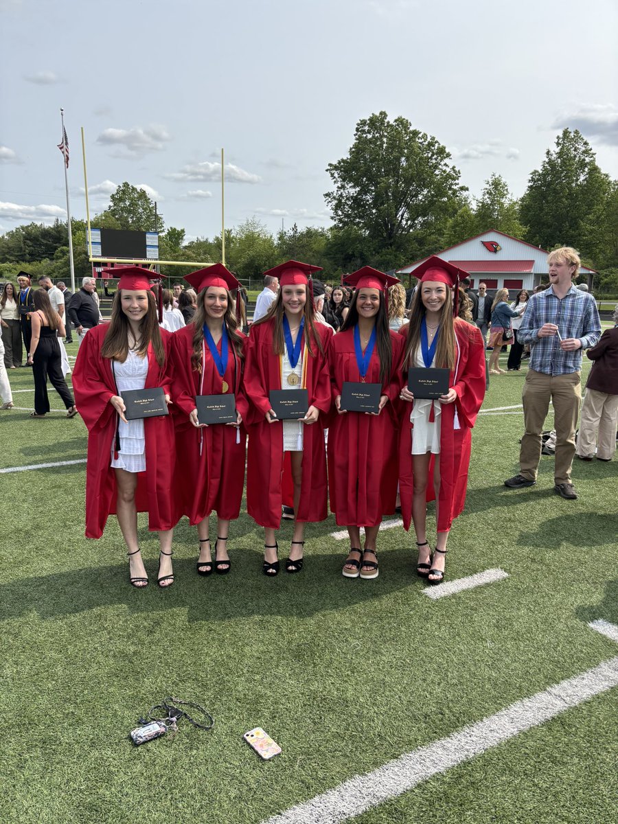 Congrats to our 5 graduates!! You have accomplished so much, and yet so much more to look forward to in your future—Thank for all the memories and friendships!