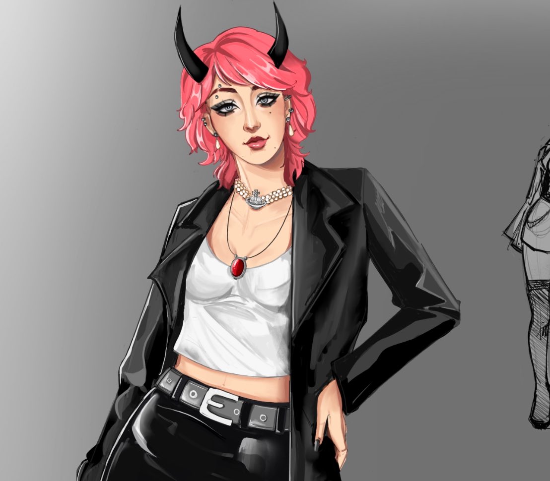 __folil's tweet image. my orginal character connie I’ve been drawing for years σ(^_^;)
#characterdesign #ocart #originalcharacter #Procreate