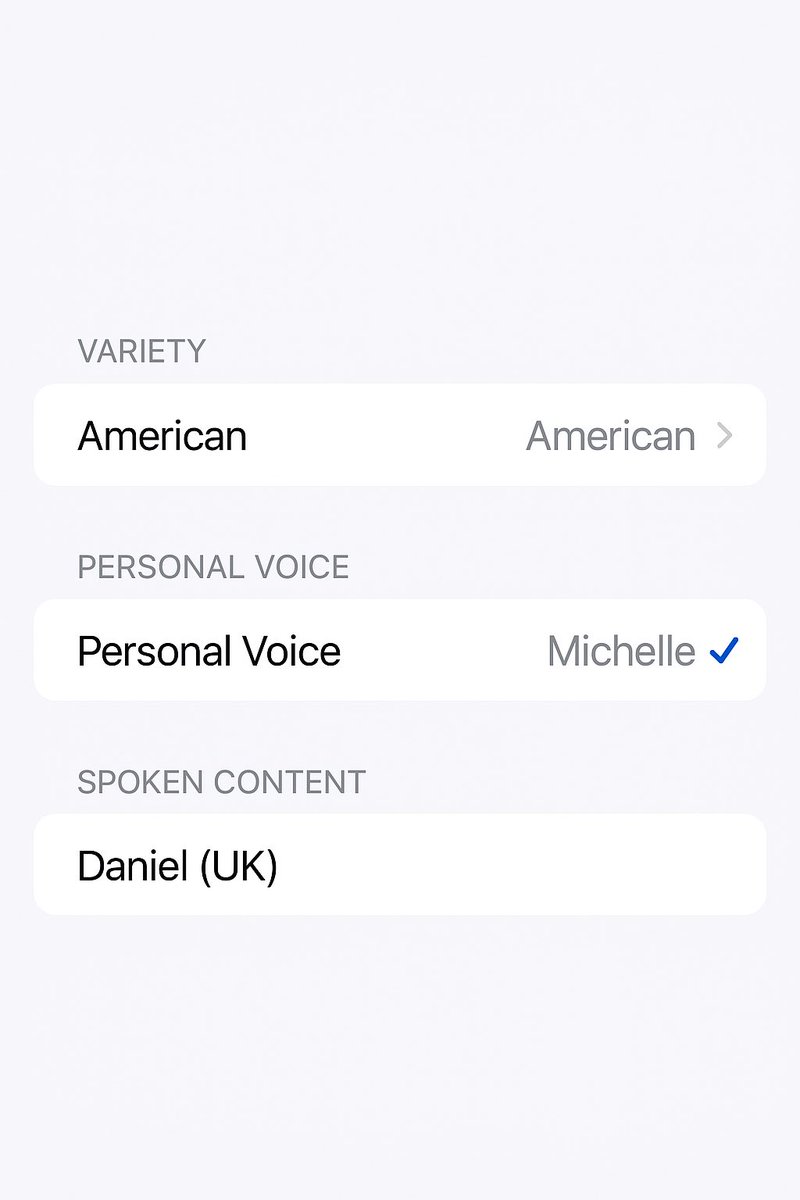 efishies21's tweet image. @Apple @tim_cook Apple should let us use our Personal Voice as the default Siri voice in iOS, plus allow voices from Spoken Content like Daniel (UK) to take Siri requests. It’d be so cool if Siri could sound like us—or Daniel! Add this in iOS 26, please! #AppleFeedback