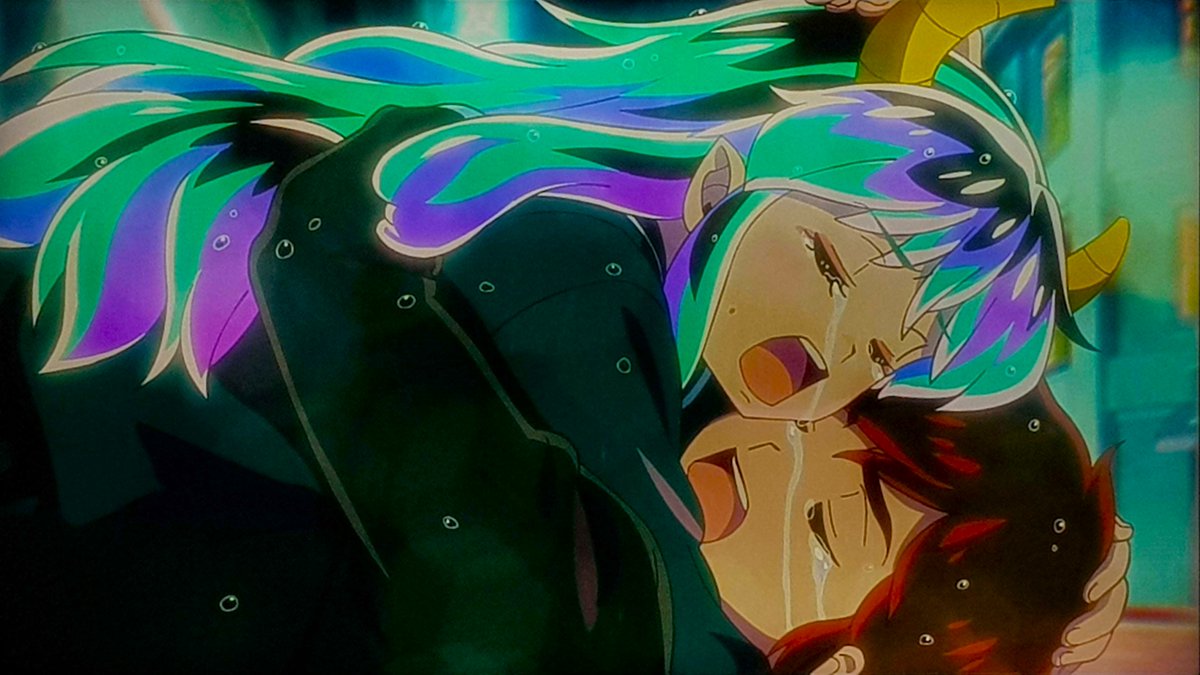 Urusei Yatsura Staffel 2 knüpft wieder am guten Writing der ersten Staffel an und das freut mich sehr! <3
Mir gefällt der Anime so sehr, dass ich die zweite Staffel sogar freiwillig auf Japanisch schaue, weil sie auf Deutsch nicht verfügbar ist. Da gehen Untertitel auch mal :)