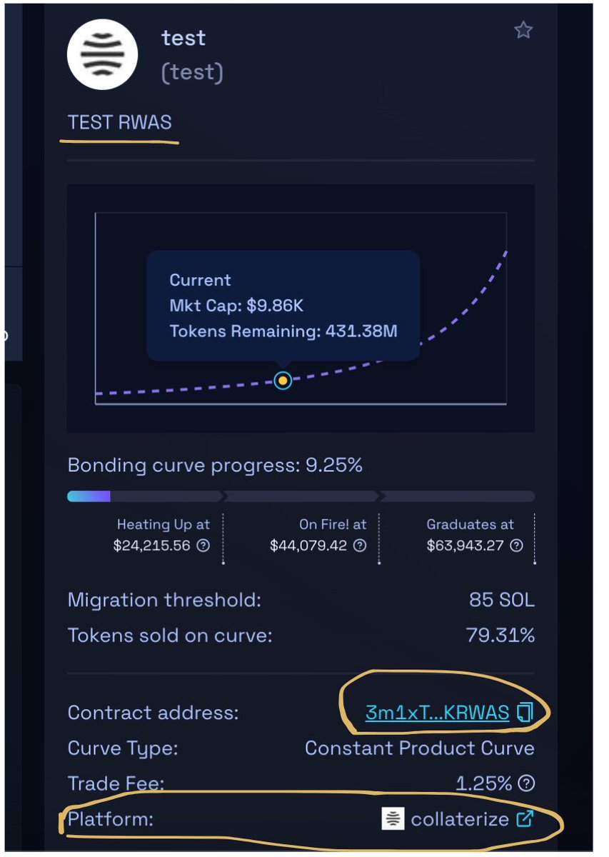 第一枚在部署到新平台的代币
<a href="/CollaterizeHQ/">Collaterize</a>
这是因为 pump 和 bonk 后缀都是四个字母， 而官方平台也使用了四个字母的 RWAS 后缀。
$test
3m1xTSVBQzv9XCoJQVK5t5L3zZxLNndwVV2E3SBKRWAS
语音打狗社区：t.me/cx36588